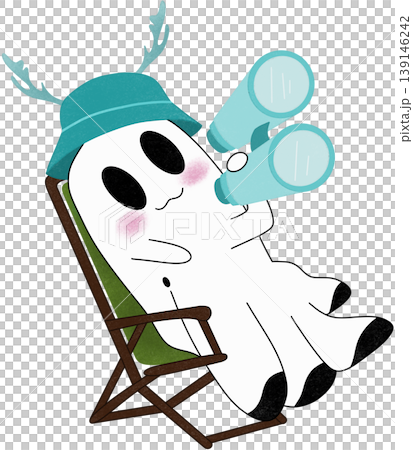 ghost was watching the stars using binoculars 139146242