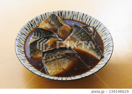 和食の定番 鯖の味噌煮 味が染みた手作りの家庭料理 販促・Webメディア向け素材 139146629