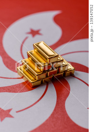 Gold bars or ingots as a tool for balance, financial investment, and savings. Gold bars 139147052