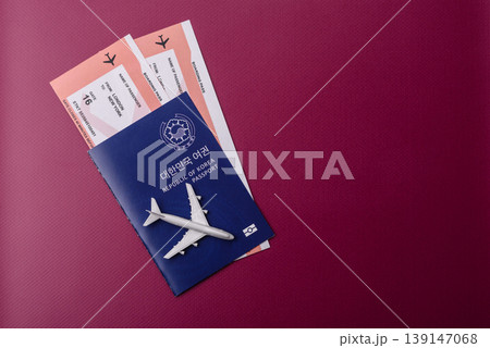 Korea, Korean passport for travel, immigration, or identity verification. Korean passport 139147068