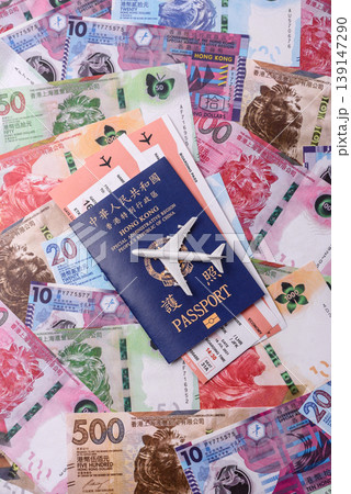 A Hong Kong passport, a document for travel, leisure, and work. A Hong Kong passport A Hong Kong passport, a document for travel, leisure, and work. A Hong Kong passport 139147290
