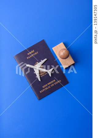 Indian passport, a document for travel, leisure, and work. Passport of India 139147305