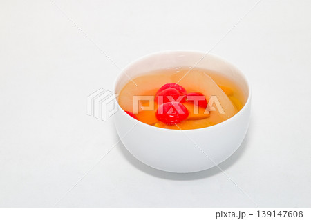 Mixed preserved Fruit in white blow, sweet ,desert isolated on white background. Mixed preserved Fruit in white blow, sweet ,desert isolated on white background. 139147608