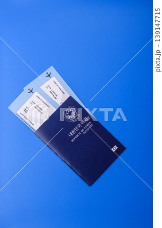 Korea, Korean passport for travel, immigration, or identity verification. Korean passport 139147715