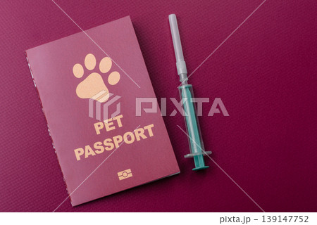 A pet passport is a document for a cat, dog, or other animal. A pet passport 139147752