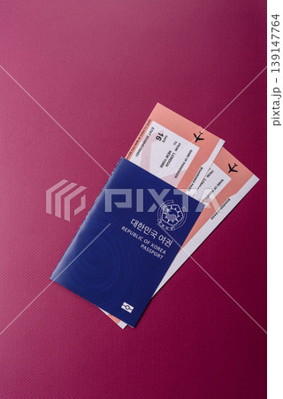 Korea, Korean passport for travel, immigration, or identity verification. Korean passport 139147764