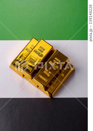 Gold bars or ingots as a tool for balance, financial investment, and savings. Gold bars 139148226