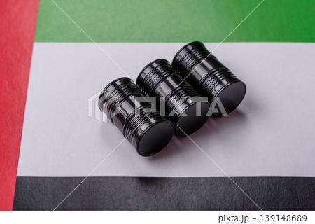 Metal barrels containing oil, gas, or chemicals, with a prohibition sign. Oil barrels Metal barrels containing oil, gas, or chemicals, with a prohibition sign. Oil barrels 139148689