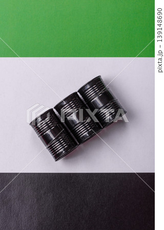 Metal barrels containing oil, gas, or chemicals, with a prohibition sign. Oil barrels Metal barrels containing oil, gas, or chemicals, with a prohibition sign. Oil barrels 139148690