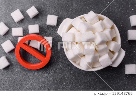 The sugar ban sign as a concept to stop the problem of diabetes, a call to diet. The sugar ban sign The sugar ban sign as a concept to stop the problem of diabetes, a call to diet. The sugar ban sign 139148769