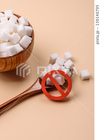 The sugar ban sign as a concept to stop the problem of diabetes, a call to diet. The sugar ban sign The sugar ban sign as a concept to stop the problem of diabetes, a call to diet. The sugar ban sign 139148795