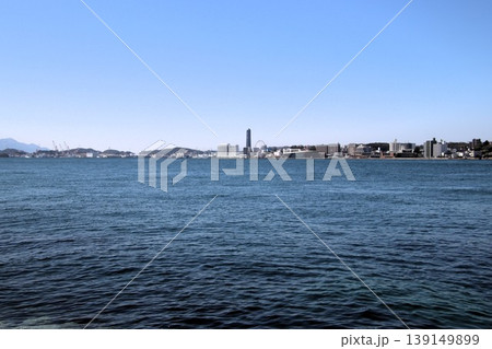 門司港ノーホーク広場から見た関門海峡 門司港ノーホーク広場から見た関門海峡 139149899