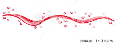 Transparent water splash with drops 139150870