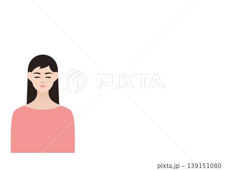 笑顔の女性のベクターイラスト素材 139151080
