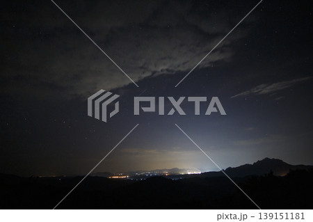 A breathtaking view of the Milky Way in a starry sky 139151181