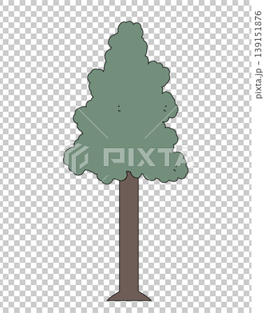 An illustration of a single tree. Coniferous tree, deciduous tree, forest. Nature, environmental protection, park concept. Vector material. An illustration of a single tree. Coniferous tree, deciduous tree, forest. Nature, environmental protection, park concept. Vector material. 139151876