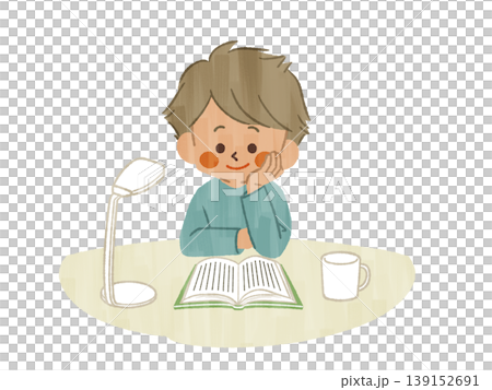 Boy reading a book - Gash Boy reading a book - Gash 139152691