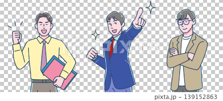 やる気ある先生のセット　男性 139152863