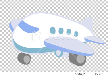 可愛的玩具風格飛機插圖 139153156