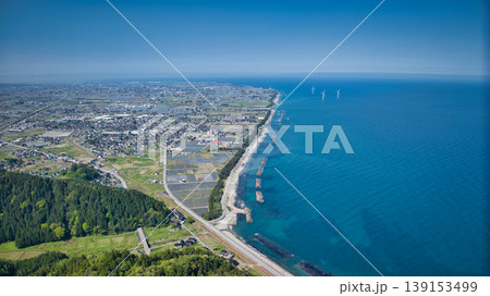 富山県朝日町の笹川河口 富山県朝日町の笹川河口 139153499