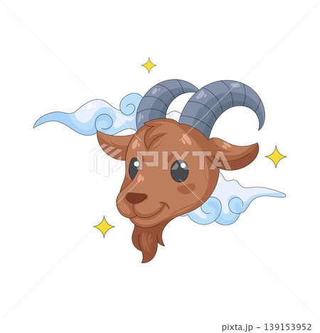 Illustration of Chinese zodiac goat 139153952
