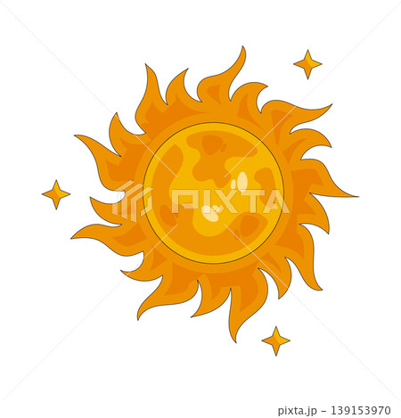 Illustration of sun 139153970