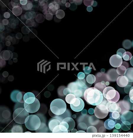 Abstract bokeh light with low light background illustration. 139154440