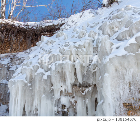 Icicles on the rocks Icicles on the rocks 139154676