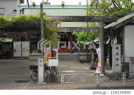千年乃藤で有名な国領神社　4月調布792国領神社 139154900