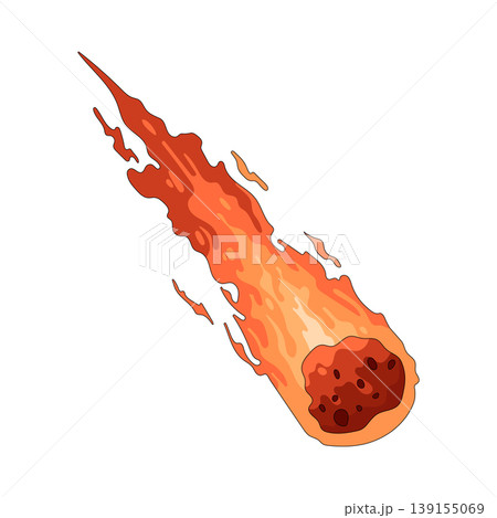 Illustration of meteor  139155069
