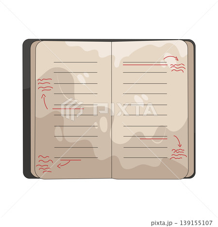 Illustration of open book Illustration of open book 139155107