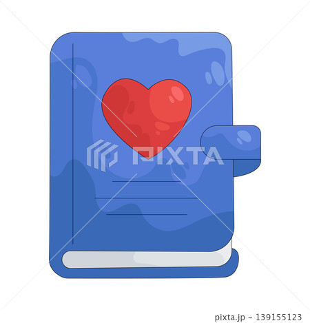 Illustration of love book Illustration of love book 139155123