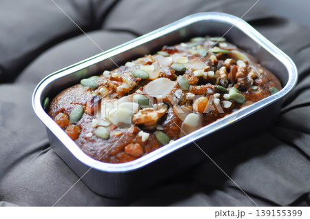 banana cake or almond cake or nut cake or cake 139155399