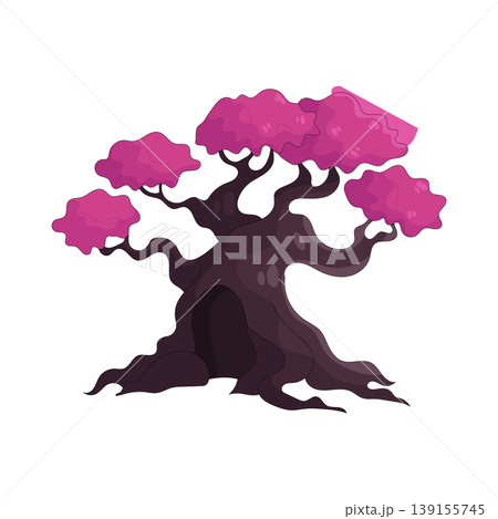 Illustration of pink tree Illustration of pink tree 139155745