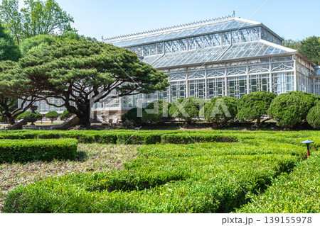 Seoul, South Korea - Apr. 18 , 2026 : The Great Greenhouse at Changgyeonggung Palace, the first Western-style conservatory in Korea Seoul, South Korea - Apr. 18 , 2026 : The Great Greenhouse at Changgyeonggung Palace, the first Western-style conservatory in Korea 139155978