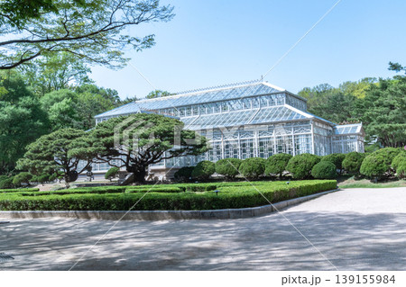 Seoul, South Korea - Apr. 18 , 2026 : The Great Greenhouse at Changgyeonggung Palace, the first Western-style conservatory in Korea Seoul, South Korea - Apr. 18 , 2026 : The Great Greenhouse at Changgyeonggung Palace, the first Western-style conservatory in Korea 139155984