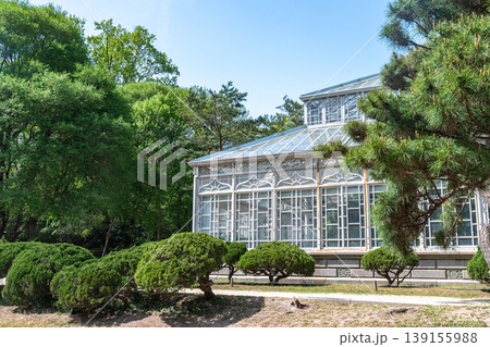 Seoul, South Korea - Apr. 18 , 2026 : The Great Greenhouse at Changgyeonggung Palace, the first Western-style conservatory in Korea Seoul, South Korea - Apr. 18 , 2026 : The Great Greenhouse at Changgyeonggung Palace, the first Western-style conservatory in Korea 139155988
