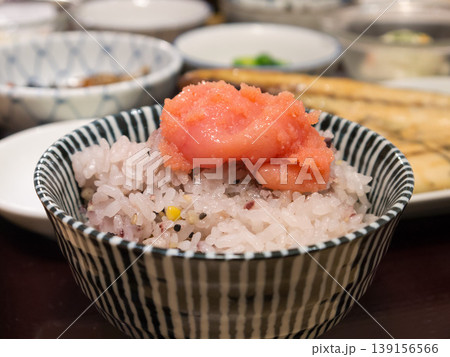明太子ご飯　十六穀米ご飯 139156566