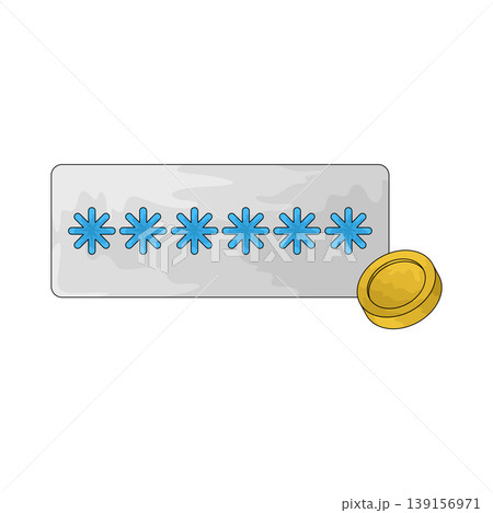 Illustration of Payment Password Illustration of Payment Password 139156971