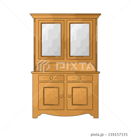 Illustration of cupboard Illustration of cupboard 139157155