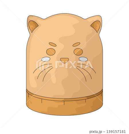 Illustration of cat shaped kitchen timer Illustration of cat shaped kitchen timer 139157181