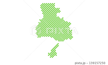 日本地図 ドット 兵庫県 日本地図 ドット 兵庫県 139157250