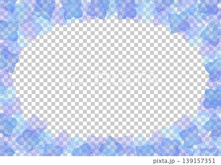 Hydrangea frame watercolor-style illustration Hydrangea frame watercolor-style illustration 139157351