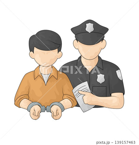 Illustration of Arrest Illustration of Arrest 139157463