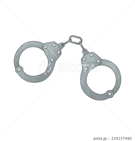 Illustration of Handcuffs Illustration of Handcuffs 139157480