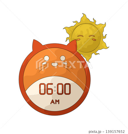 Illustration of Morning Time  139157652