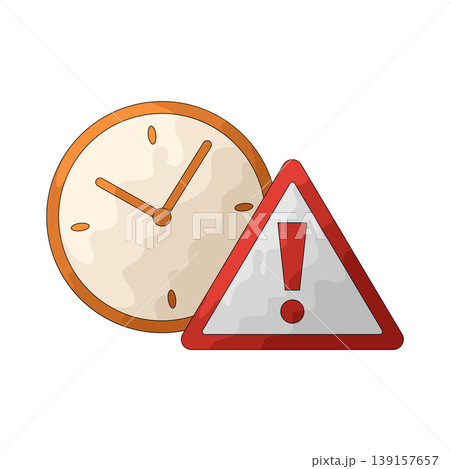 Illustration of Time Alert Illustration of Time Alert 139157657