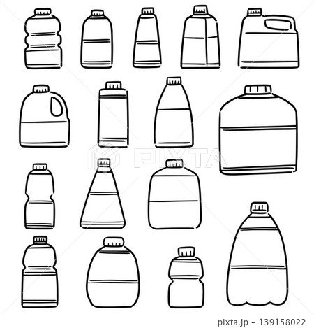 vector set of plastic bottle vector set of plastic bottle 139158022