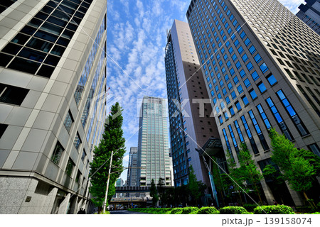 東京経済の中心 大手町・丸の内ビル群の風景 東京経済の中心 大手町・丸の内ビル群の風景 139158074