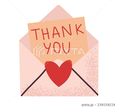 Love letter. Simple envelope card for Valentine's Day. Message in love concept Love letter. Simple envelope card for Valentine's Day. Message in love concept 139159219
